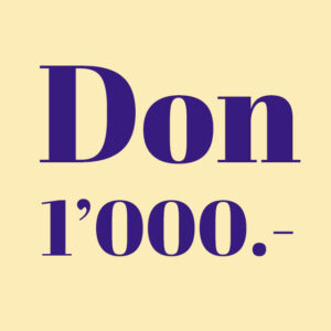 Sponsoring : Don de 1'000.-